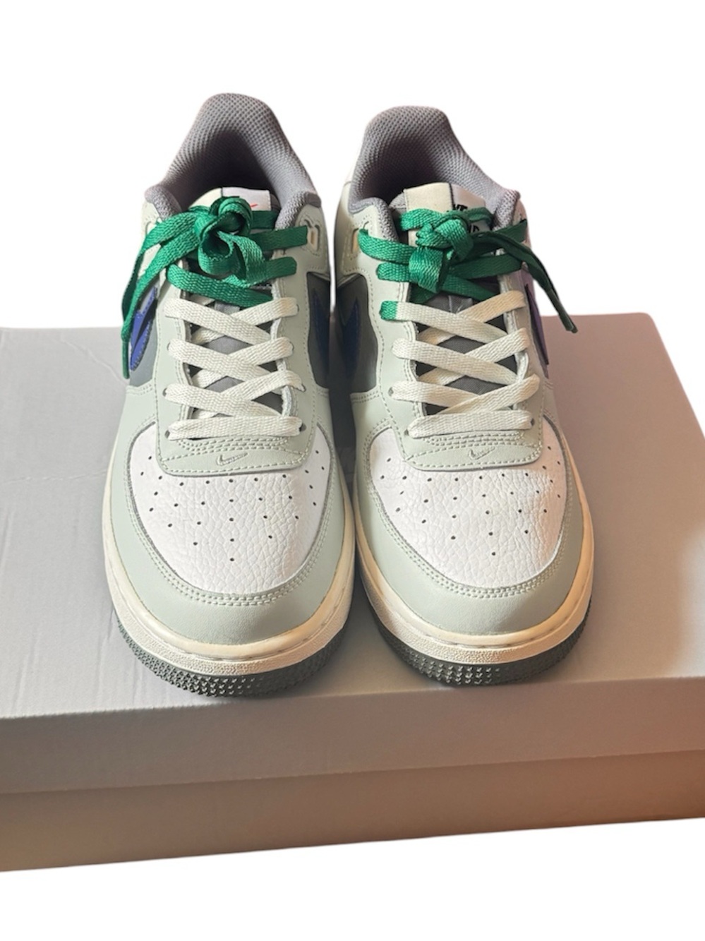 Nike Air Force 1 ‘07 LV8 Split sneakers features a distinct two-tone design.